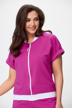 Летний комплект свитшот и шорты из трикотажа STEFANY 2079 - фото 5