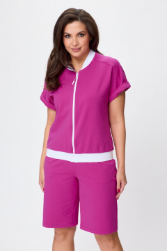Летний комплект свитшот и шорты из трикотажа STEFANY 2079 - фото 4