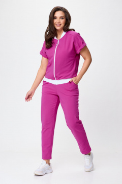 Летний комплект из трикотажа и хлопка с карманами STEFANY 2080 - фото 1