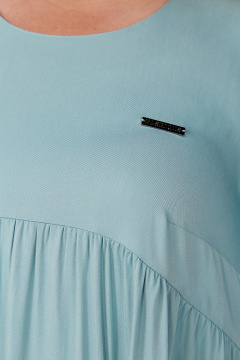 Платье А-силуэта с воланом и короткими рукавами Новелла Шарм А3982 - фото 2