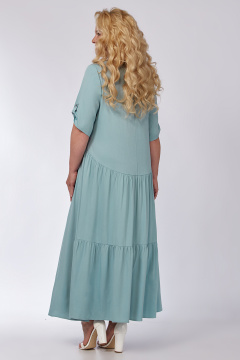 Платье А-силуэта с воланом и короткими рукавами Новелла Шарм А3982 - фото 3