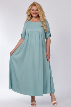 Платье А-силуэта с воланом и короткими рукавами Новелла Шарм А3982 - фото 4