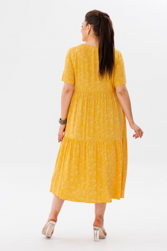 Летнее платье из вискозы с просторным кроем Anelli 1408 солнце - фото 4