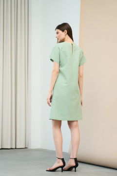 Платье свободного кроя со спущенным плечом и шнуровкой C. of PAPAYA NEW Р1674-1 - фото 2