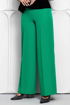 Палazzo брюки из текстиля в классическом стиле Gold Style 2629 зеленый - фото 4