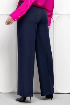 Палzzo брюки с стрелками из немнущегося костюмного материала Gold Style 2629 синий - фото 2
