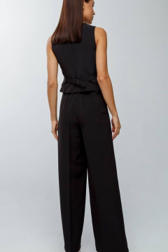 Черные брюки палаццо на резинке для делового образа Gold Style 2631 черный - фото 4