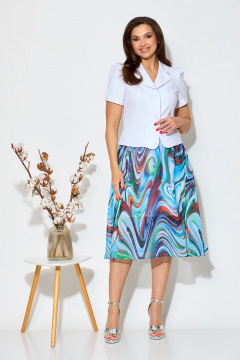 Жакет и юбка из шифона на каждый день Fortuna ШЖ 302 - фото 1