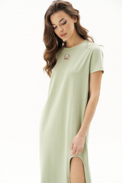 Платье-рубаха из хлопка с асимметричным вырезом Fantazia Mod 4862 - фото 4