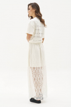 Майка, юбка Fantazia Mod 4864 молочный - фото 5