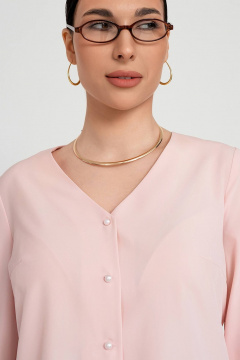 Короткий жакет из текстиля с рельефами и застежкой LADO 8175-16 - фото 4