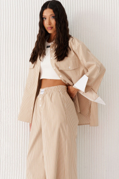 Брюки текстильные бежевые универсальные ANNETE A1220/1 - фото 2