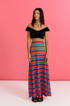 Юбка из текстиля мультиколор круглогодичная ANNETE A1244 - фото 2