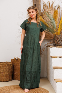 Платье АМУЛЕТ 9724 изумрудный - фото 5