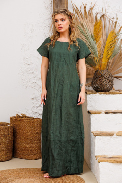 Платье АМУЛЕТ 9724 изумрудный - фото 4