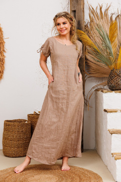 Платье АМУЛЕТ 9725 льняной - фото 1