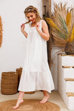 Платье АМУЛЕТ 9729 белый - фото 1