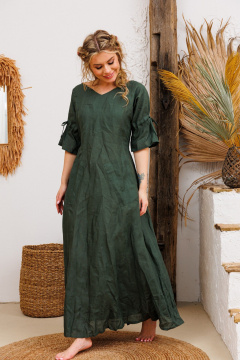 Платье АМУЛЕТ 9731 изумруд - фото 2