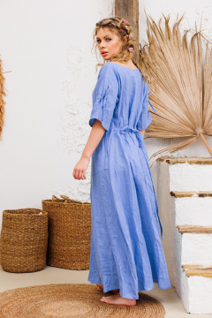 Платье АМУЛЕТ 9731 голубой - фото 3