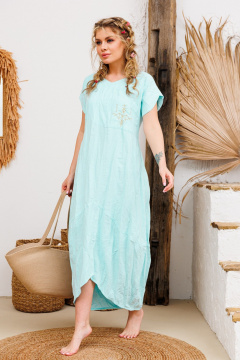 Платье АМУЛЕТ 9733 светлая_бирюза - фото 2