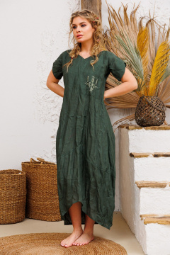 Платье АМУЛЕТ 9733 изумруд - фото 4