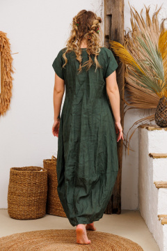 Платье АМУЛЕТ 9733 изумруд - фото 3