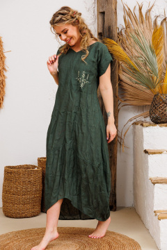 Платье АМУЛЕТ 9733 изумруд - фото 2