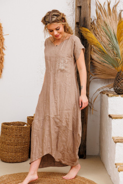 Платье АМУЛЕТ 9733 льняной - фото 3