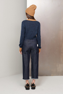 Брюки из джинса с комфортным прямым фасоном BURVIN 9151-11 - фото 2