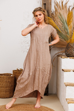 Платье АМУЛЕТ 9733 льняной - фото 1