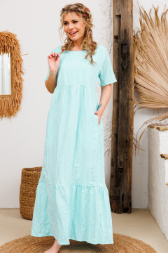 Платье АМУЛЕТ 9735 светлая_бирюза - фото 4