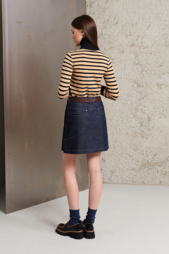 Юбка из джинса с классическим кроем и длиной ниже колена BURVIN 9184-21 - фото 2