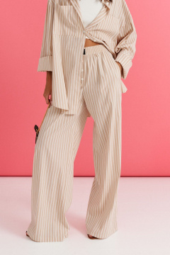 Комплект из рубашки с карманами и прямых брюк из ткани ANNETE A4245 - фото 2