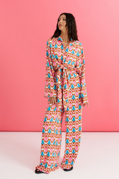 Комплект брюки и туника из вискозы с принтом ANNETE A4253 - фото 1