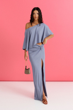 Фиолетовый вискозный джемпер на каждый день ANNETE A933 - фото 1