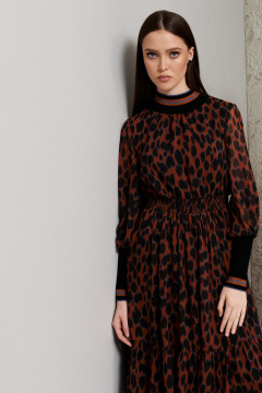 Платье мультиколор из текстиля на каждый день BURVIN 9263-81 - фото 3