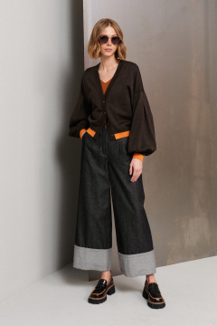 Черные джинсы из джинса на каждый день BURVIN 9269-11 - фото 3