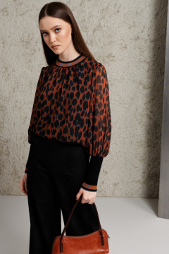 Блуза мультиколор на каждый день из текстиля BURVIN 9289-51 - фото 2