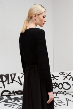 Платье трикотажное вязаное нарядное из текстиля BURVIN 9430-81 - фото 3