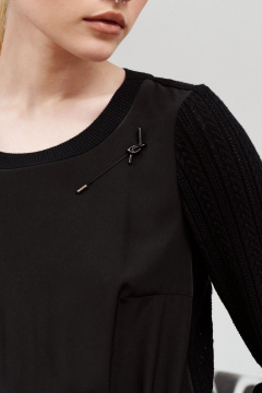 Платье трикотажное вязаное нарядное из текстиля BURVIN 9430-81 - фото 2