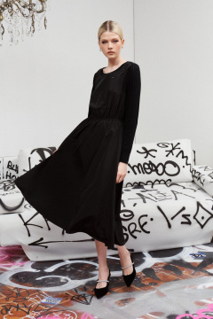 Платье трикотажное вязаное нарядное из текстиля BURVIN 9430-81 - фото 1