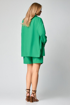 Летний костюм из рубашки и шорт из вискозы Svetlana-Style 2021 травяной_зеленый - фото 3