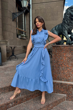 Платье летнее в стиле на каждый день из вискозы Pavlova 167 - фото 5