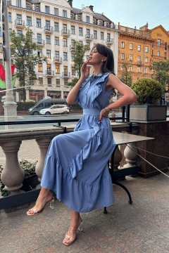 Платье летнее в стиле на каждый день из вискозы Pavlova 167 - фото 3