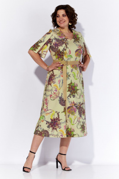 Платье летнее полуприлегающего силуэта с горохом Anna Majewska 1520S - фото 1