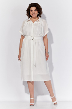 Платье летнее свободное с складками и поясом из тесьмы Anna Majewska 1536W - фото 5