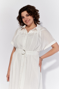 Платье летнее свободное с складками и поясом из тесьмы Anna Majewska 1536W - фото 3
