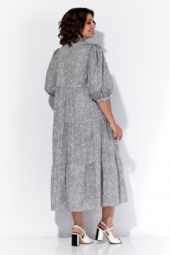 Платье из хлопка с вытачками и карманами прямого силуета Anna Majewska 1538 - фото 4