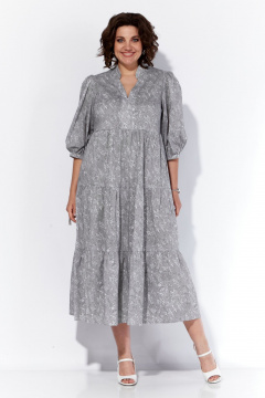 Платье из хлопка с вытачками и карманами прямого силуета Anna Majewska 1538 - фото 3