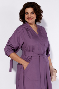 Платье летнее с запахом приталенного кроя и карманами Anna Majewska 1539F - фото 5